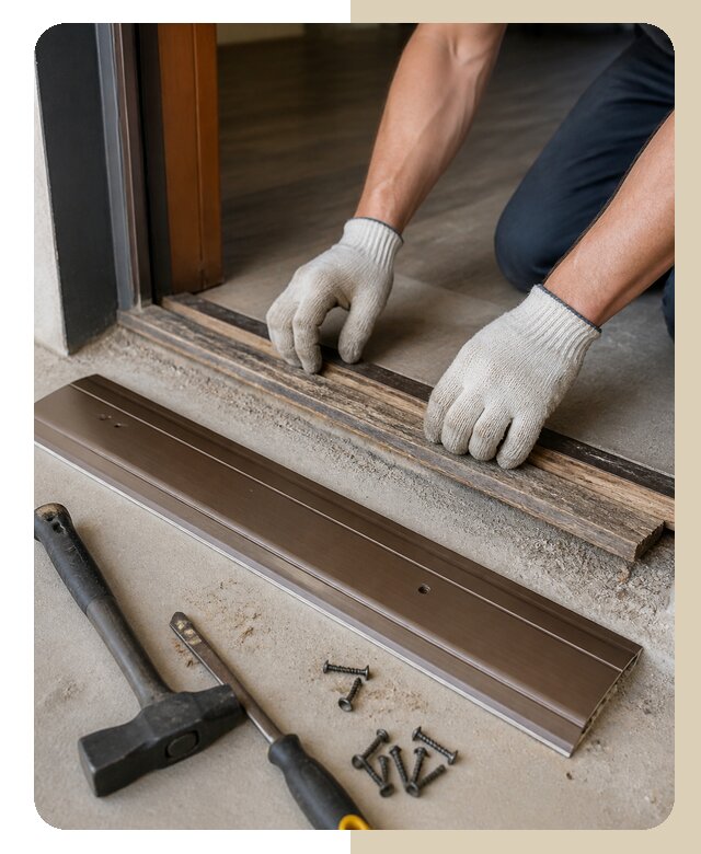 Замена порога двери в Реже по цене от 3834 р. | ДвериЛегко-Реж