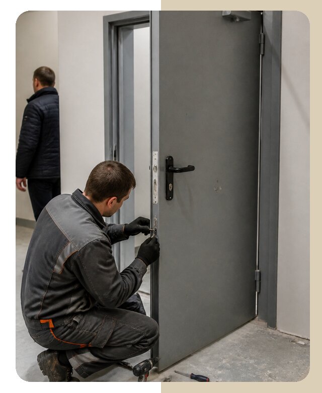 Ремонт противопожарной двери в Реже по цене 7119 р. | ДвериЛегко-Реж